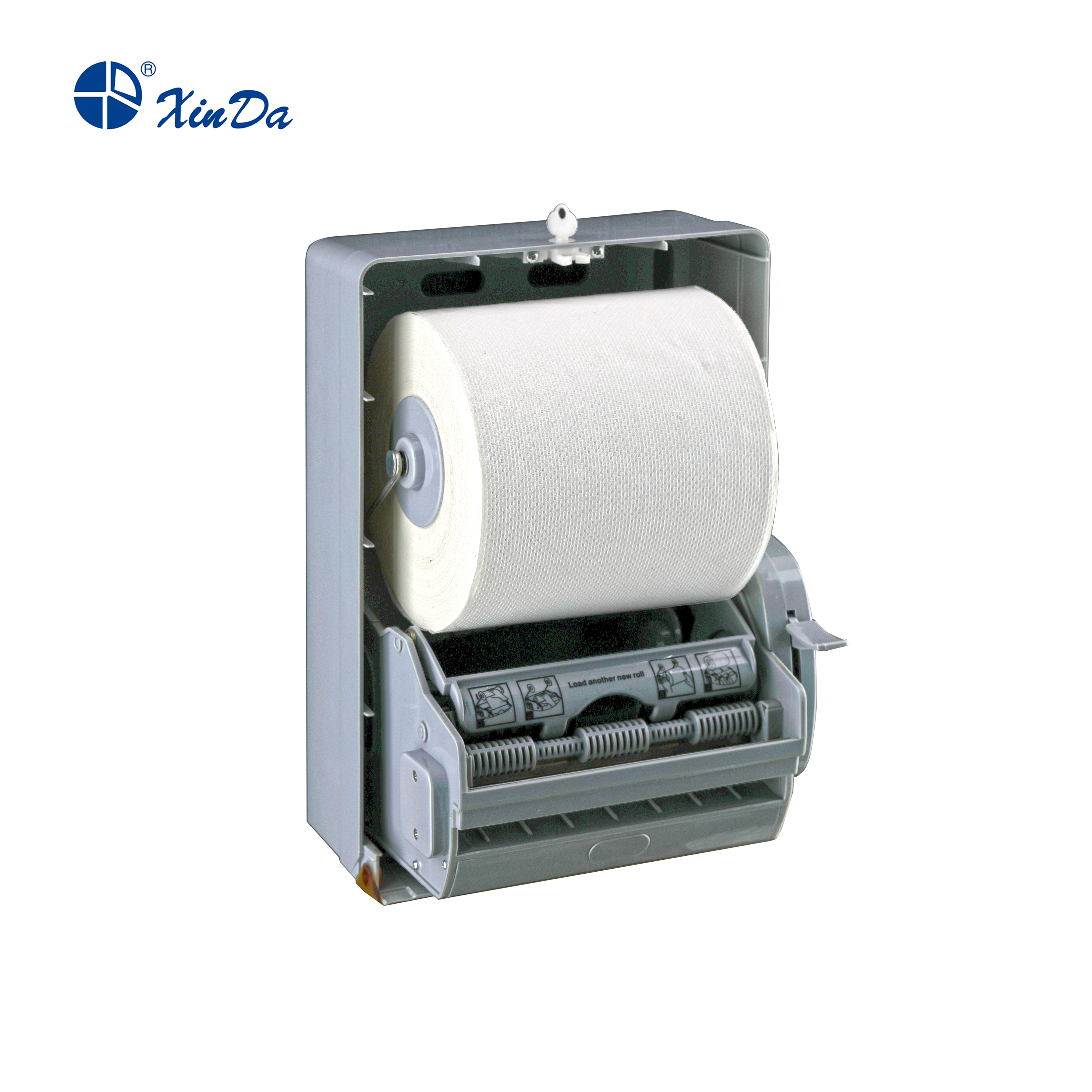 جعبه‌های دستمال کاغذی قابل‌پر کردن مجدد XinDa CZQ20s ABS نگهدارنده‌های کاغذ پلاستیکی نوع توزیع‌کننده دستمال کاغذ پخش‌کننده CD-8098