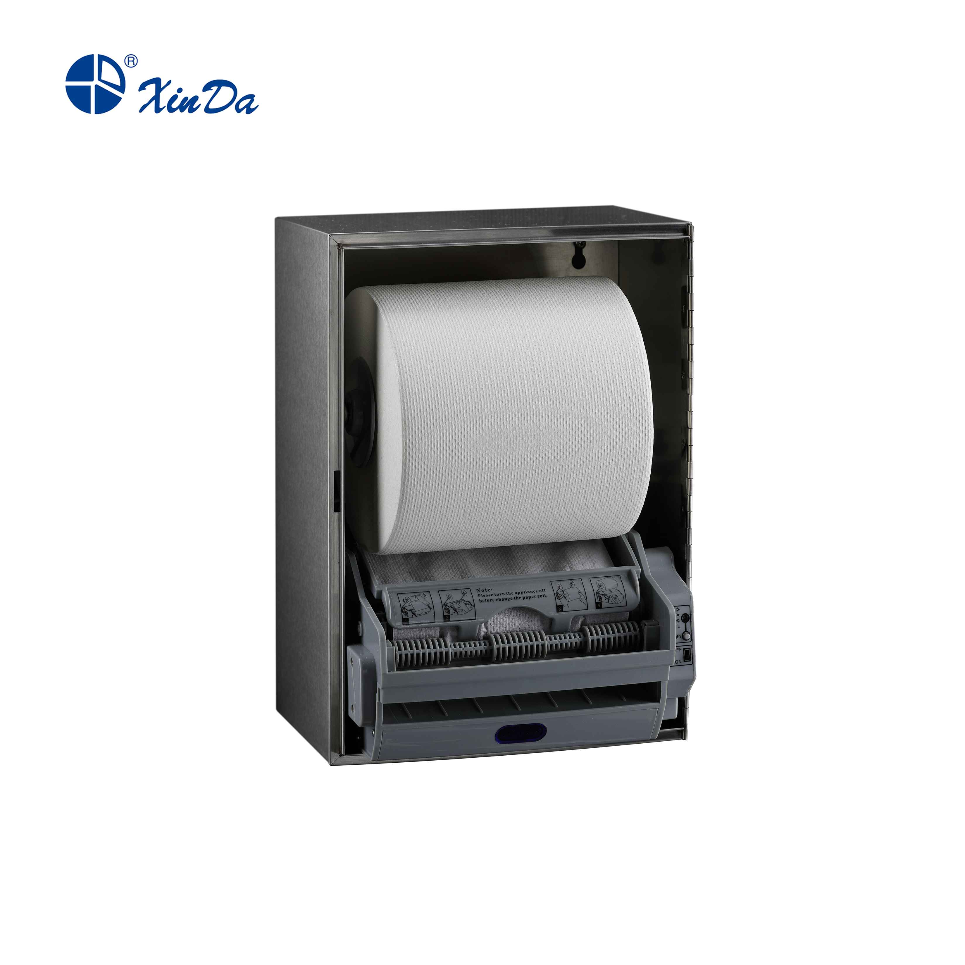 نگه دارنده دستمال توالت دوفولد استیل XinDa CZQ20K استیل ضد زنگ مخزن کاغذ توالت روکش صندلی توالت دستگاه پخش کننده کاغذ